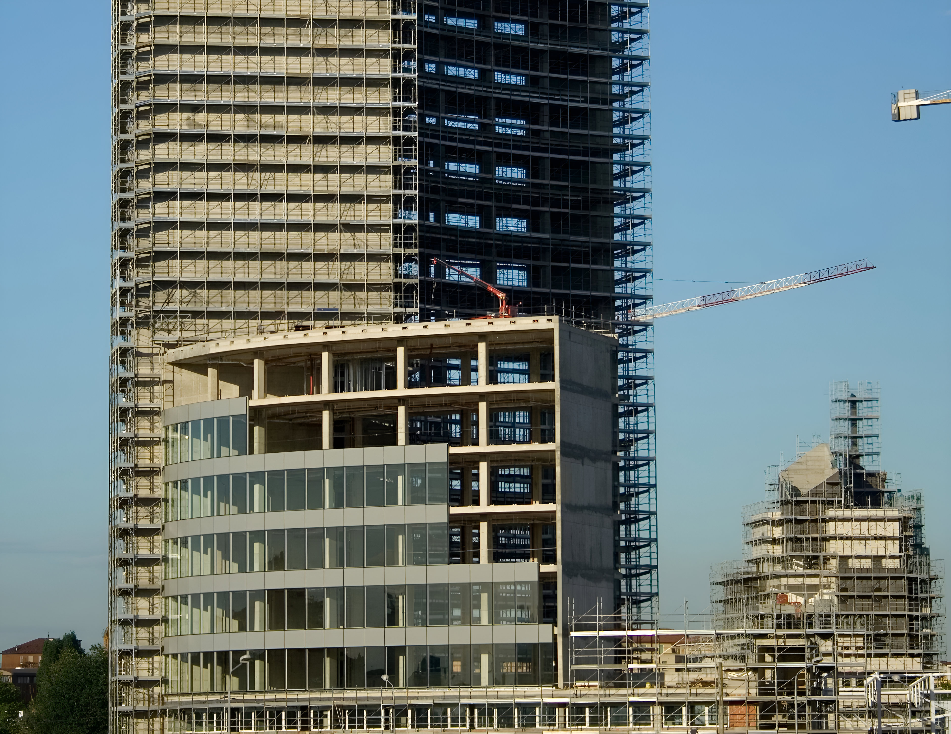 Commercial building under construction in New York