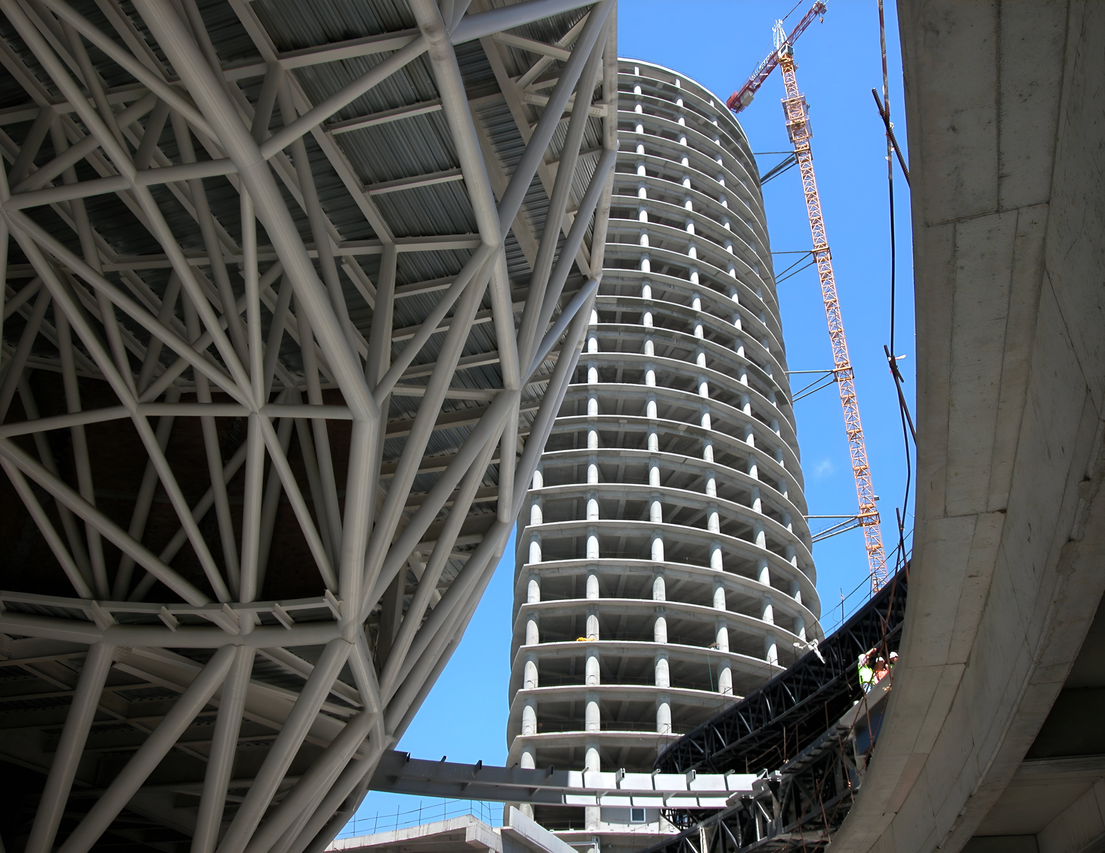 Revit model of a high-rise building created from laser scan data