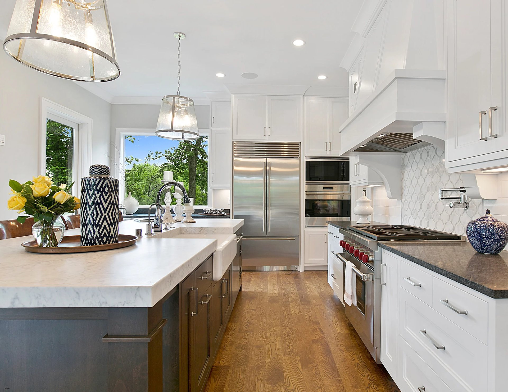 Renovated kitchen captured for a walkthrough