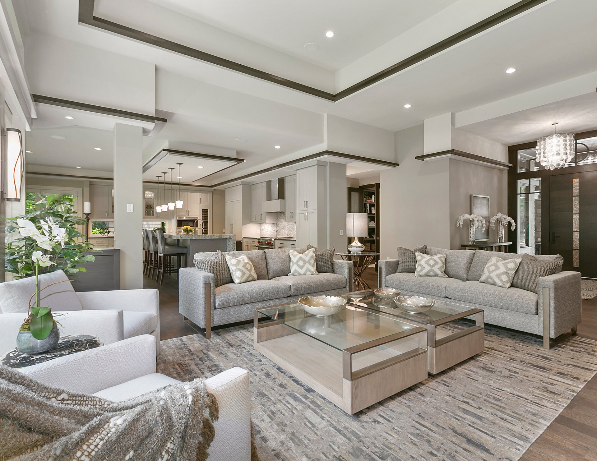 Living room captured for a 3D tour