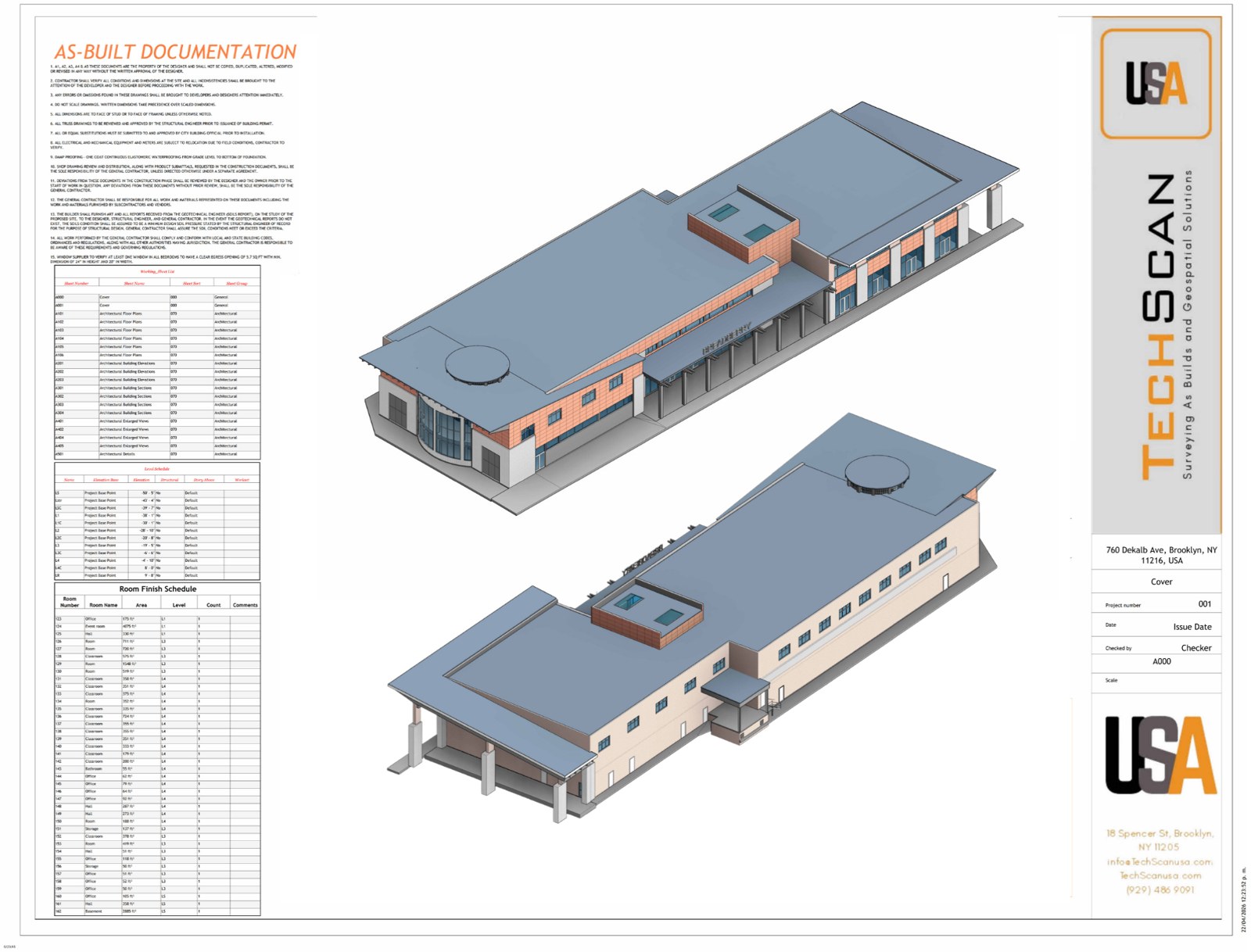 Revit model of a low-rise commercial building
